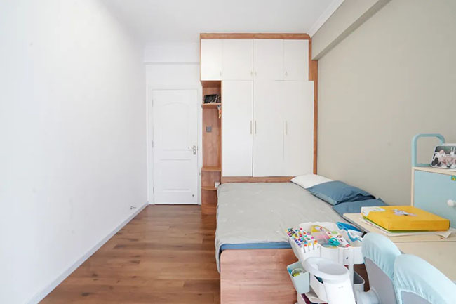 108㎡四居，打造室內(nèi)陽臺+休閑吧臺，體驗日系小清新生活